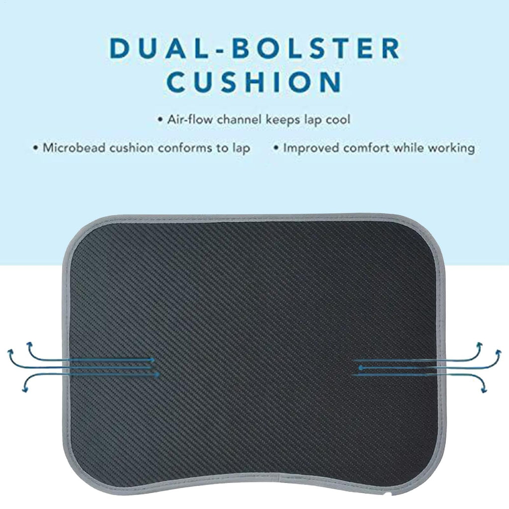 Laptopkissen Knietablett, Laptopkissen, Laptop Unterlage Schoß Kissen bis zu 13 Zoll, Laptop Ständer mit Kissen, Tragbare Kissentablett Knietablett für Bequeme Arbeit im Bett oder auf dem Sofa