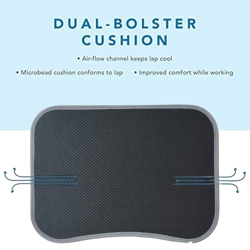 Laptopkissen Knietablett, Laptopkissen, Laptop Unterlage Schoß Kissen bis zu 13 Zoll, Laptop Ständer mit Kissen, Tragbare Kissentablett Knietablett für Bequeme Arbeit im Bett oder auf dem Sofa
