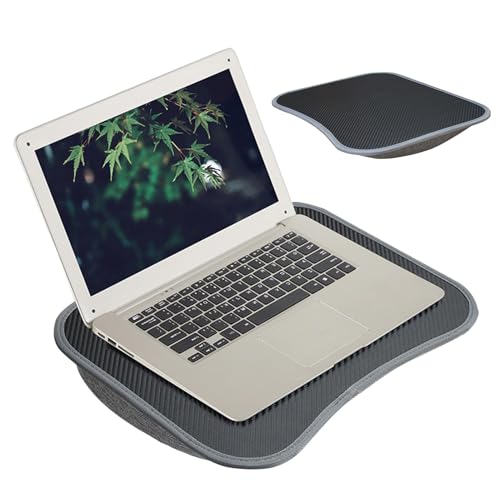 Laptopkissen Knietablett, Laptopkissen, Laptop Unterlage Schoß Kissen bis zu 13 Zoll, Laptop Ständer mit Kissen, Tragbare Kissentablett Knietablett für Bequeme Arbeit im Bett oder auf dem Sofa