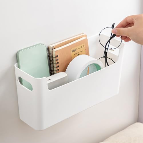 2 Stück Schul Organizer Kasten Pp Weiß mit Griffen