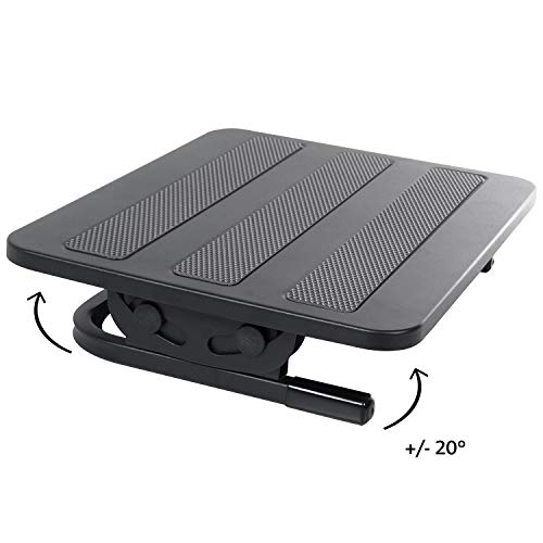 Maclean MC-831 Ergonomische Fußstütze Fußauflage stufenlos einstellbarer Neigungswinkel 380x300mm