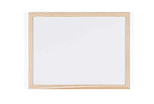 Bi-Office Budget Whiteboard mit Holzrahmen, magnetisch, 5 Größen wählbar, 40 x 30 cm