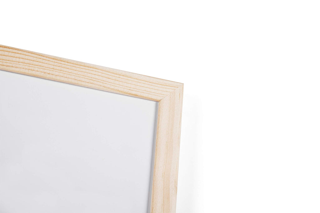 Bi-Office Budget Whiteboard mit Holzrahmen, magnetisch, 5 Größen wählbar, 40 x 30 cm