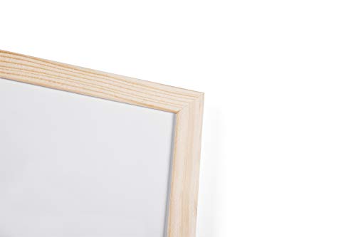 Bi-Office Budget Whiteboard mit Holzrahmen, magnetisch, 5 Größen wählbar, 40 x 30 cm