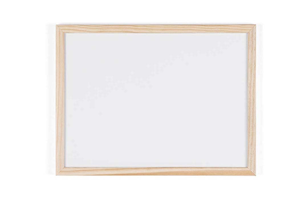 Bi-Office Budget Whiteboard mit Holzrahmen, magnetisch, 5 Größen wählbar, 40 x 30 cm