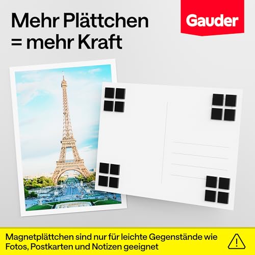 GAUDER Magnete zum Kleben, Magnetplättchen (10x10x2mm - 250 STK)