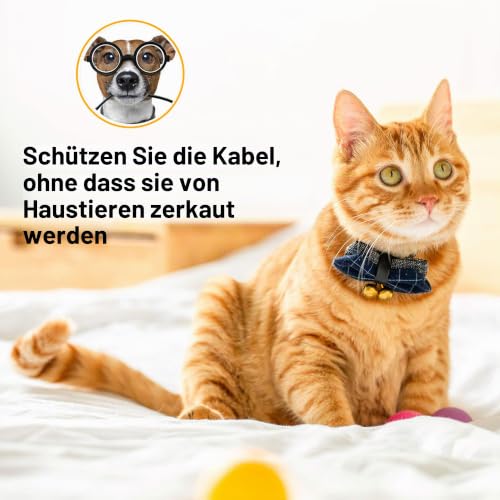 6 m selbstschließender Kabelschlauch, 5 mm, mit Schrumpfschlauch