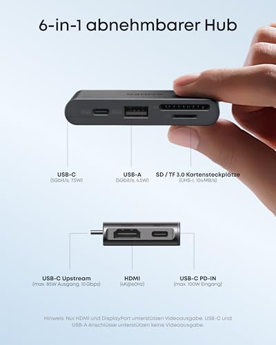 Anker Nano Laptop Dock, 13-in-1 USB-C Triple-Display (2× HDMI, 1× DP)