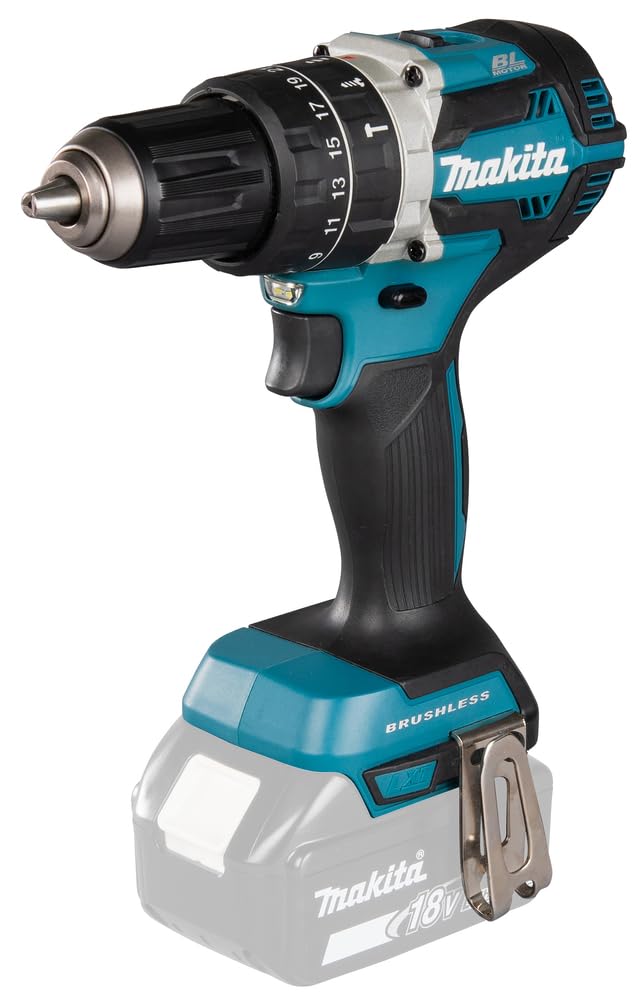 Makita DHP484Z Akku Schlagbohrschrauber, 18 V, Nur Gerät, Batteriebetrieben, Standard, Blau