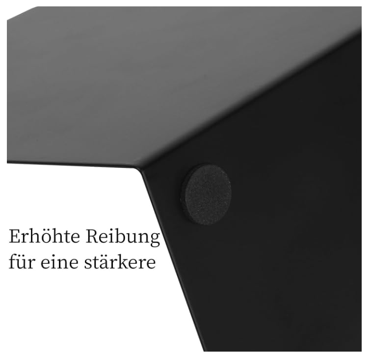 6 Stück Buchstütze, 20.5x13.5x9.3cm, Buchstützen aus Metall, Schwere Buchstütze für Büro Schule Zuhause Bibliothek
