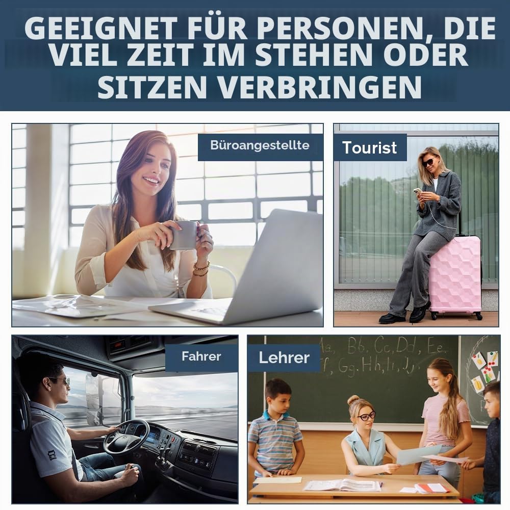 Bandscheibenwürfel Aufblasbar, Stufenlagerungswürfel, Entspannungswürfel, Höhenverstellbar, Aufblasbare Fußstütze Kissen für Reisen Auto, Zuhause und Büro, Zum Schlafen auf Langen Flügen
