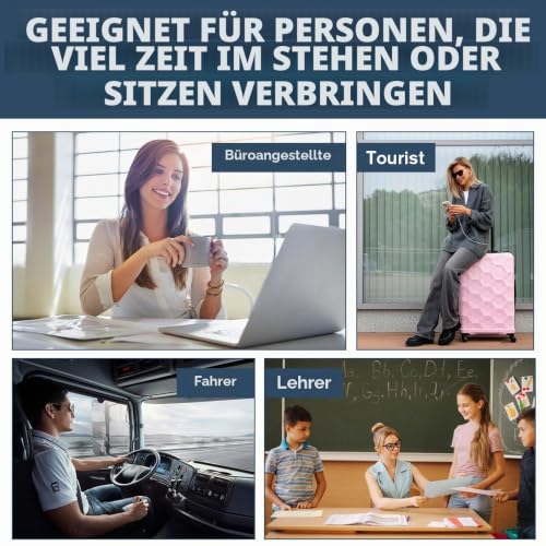 Bandscheibenwürfel Aufblasbar, Stufenlagerungswürfel, Entspannungswürfel, Höhenverstellbar, Aufblasbare Fußstütze Kissen für Reisen Auto, Zuhause und Büro, Zum Schlafen auf Langen Flügen