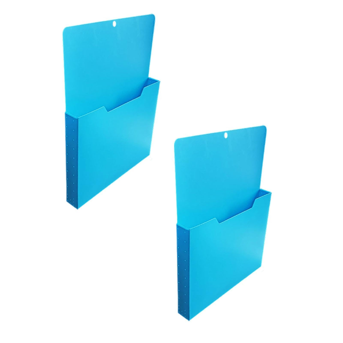 2 Stück Magnetischer Aktenhalter, A4 Dokumentenhalter Bürobedarf, Blau