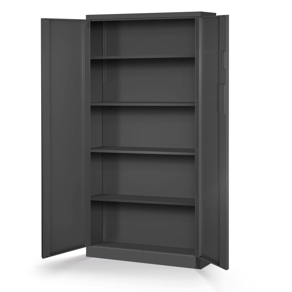 Jan Nowak Aktenschrank Büroschrank Metall mit Zahlenschloss, 185x90x40 cm
