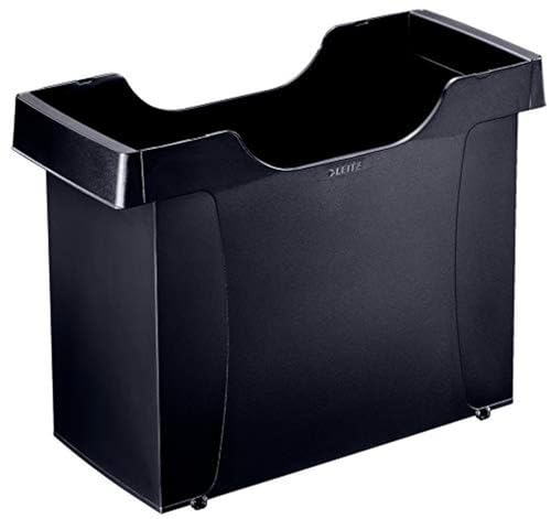 Leitz Hängemappenbox Uni-Box A4, Für bis zu 20 gefüllte A4 Hängemappen, Schwarz, Plus Serie, 19080095
