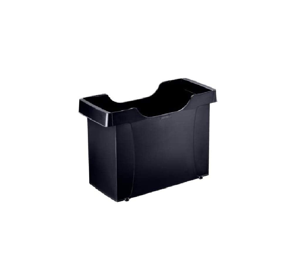 Leitz Hängemappenbox Uni-Box A4, Für bis zu 20 gefüllte A4 Hängemappen, Schwarz, Plus Serie, 19080095