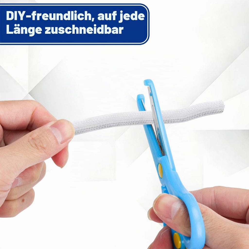 5 m Kabelschlauch Selbstschließend, Weiß 5-10 mm Kabel Flexibel, mit Schere
