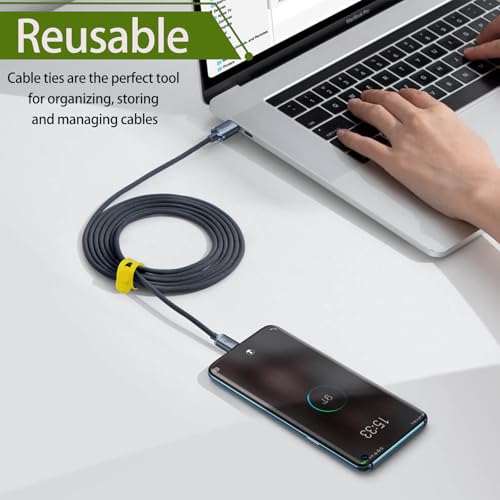 30 Stück Silikon Kabelbinder, Wiederverwendbar kabel organizer, Verstellbare Kabelbinder für Heim- und Reiseladekabel, Audiokabel und Netzwerkkabelaufbewahrung（Mehrfarbig）