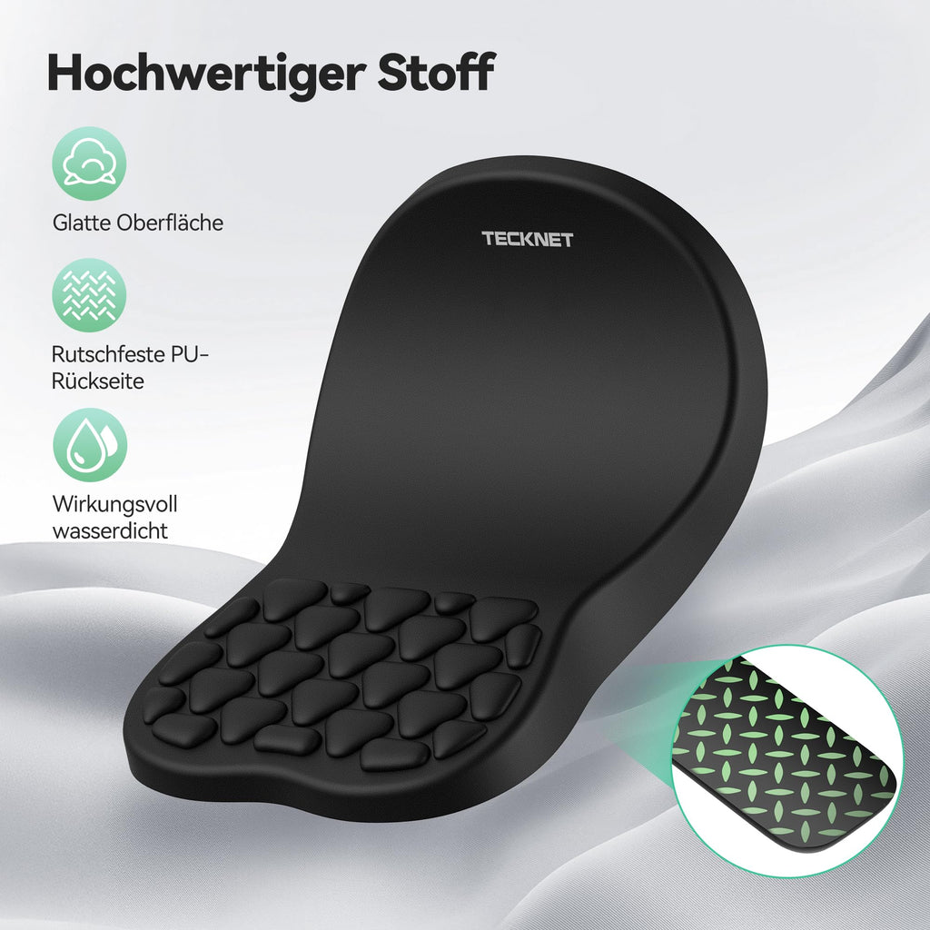 TECKNET Ergonomisches Mauspad mit Handauflage & Handballenauflage Tastatur