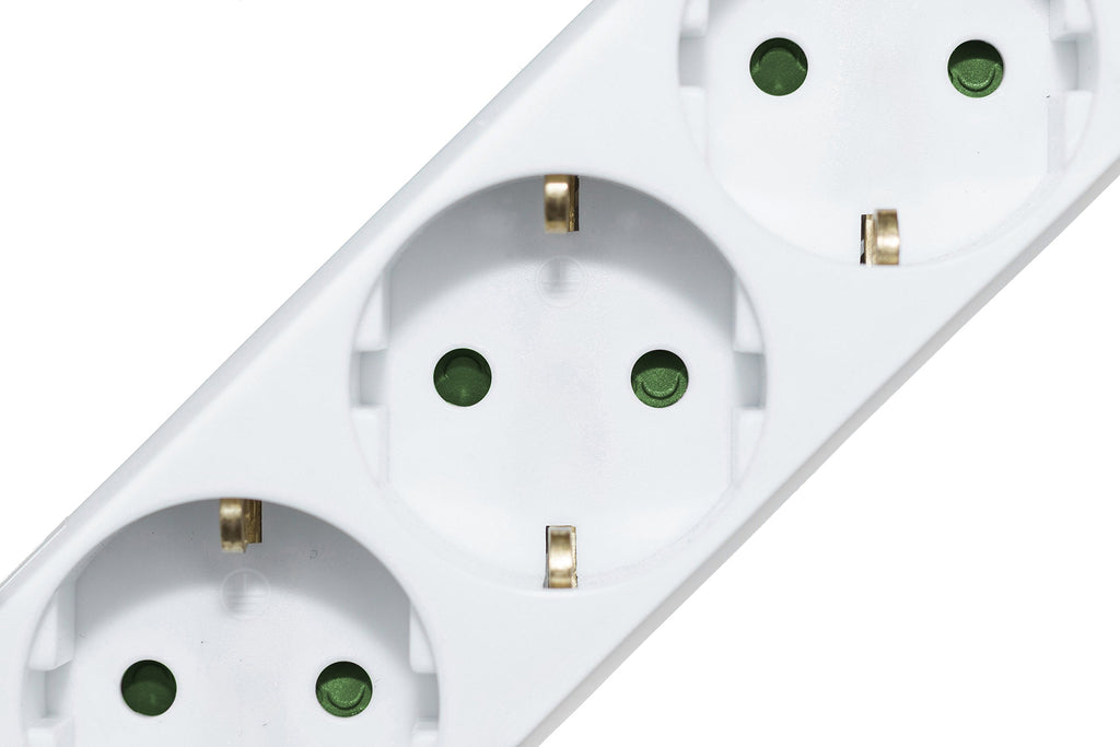 Meister Steckdosenleiste 3-fach - 3er-Set - 1,4 m Kabel - weiß - mit Schalter - IP20 Innenbereich / Steckerleiste / Mehrfachsteckdose / Tischsteckdose / Tido 3-fach / 7430590