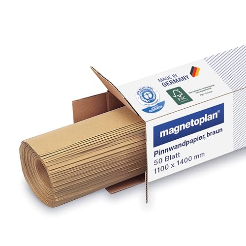 magnetoplan Pinnwand-Papier, Braun | FSC-zertifiziert, Blauer Engel