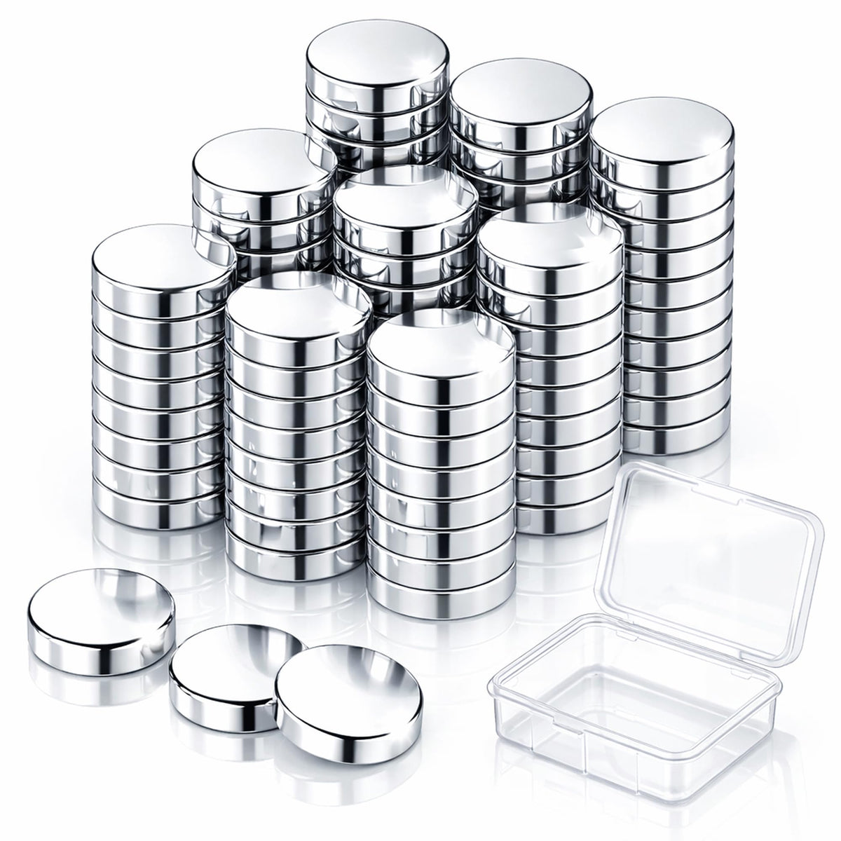 100 Stück Mini Neodym-Magnete,8X2mm Runde Starkmagnete mit starker Haftkraft – Ideal für Magnettafel, Whiteboard, Kühlschrank und Büro