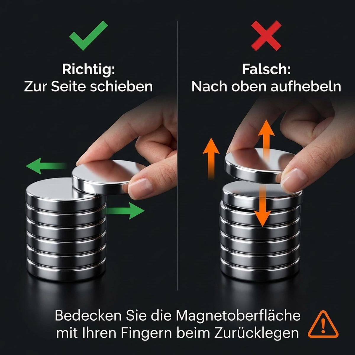 100 Stück Mini Neodym-Magnete,8X2mm Runde Starkmagnete mit starker Haftkraft – Ideal für Magnettafel, Whiteboard, Kühlschrank und Büro