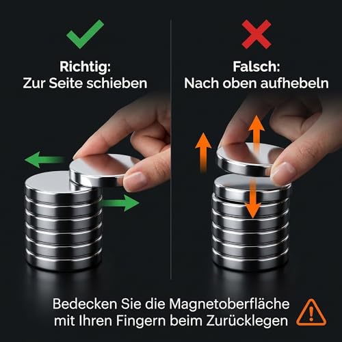 100 Stück Mini Neodym-Magnete,8X2mm Runde Starkmagnete mit starker Haftkraft – Ideal für Magnettafel, Whiteboard, Kühlschrank und Büro