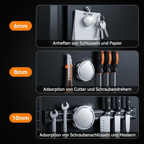 100 Stück Mini Neodym-Magnete,8X2mm Runde Starkmagnete mit starker Haftkraft – Ideal für Magnettafel, Whiteboard, Kühlschrank und Büro