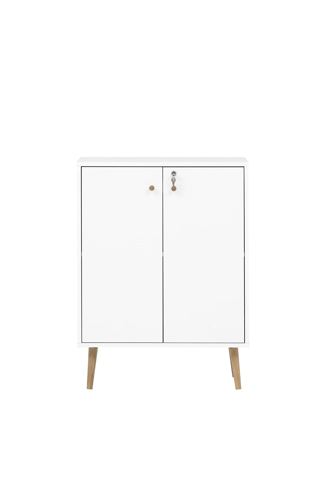 Schildmeyer Jonte Aktenschrank, weiß matt, 65,2 x 39 x 85,5 cm