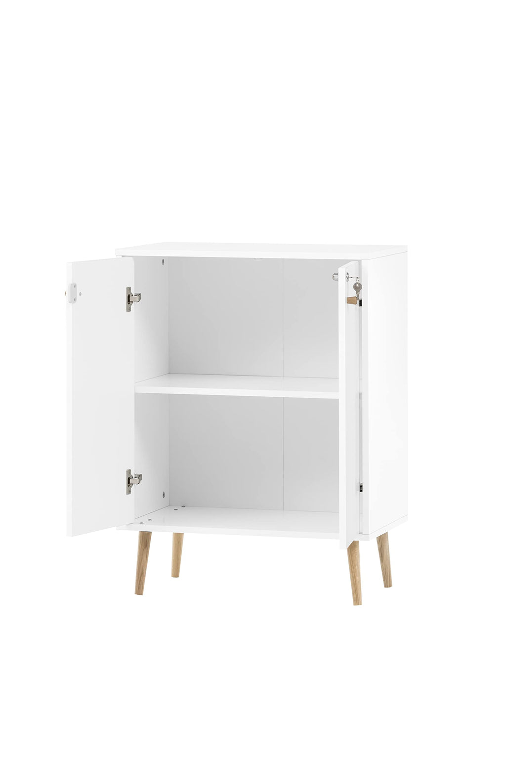 Schildmeyer Jonte Aktenschrank, weiß matt, 65,2 x 39 x 85,5 cm