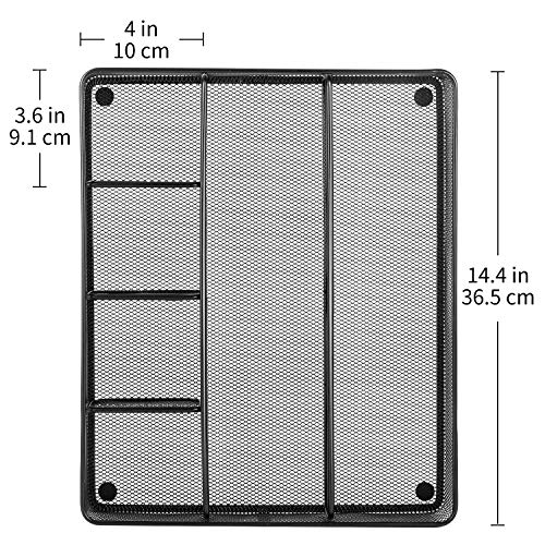 Amazon Basics Mesh Drawer Organizer, Schwarz