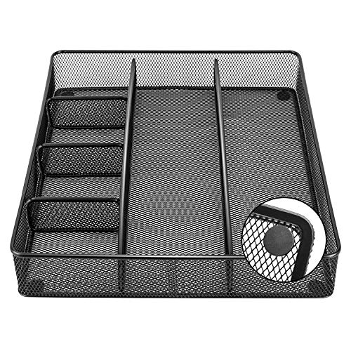 Amazon Basics Mesh Drawer Organizer, Schwarz