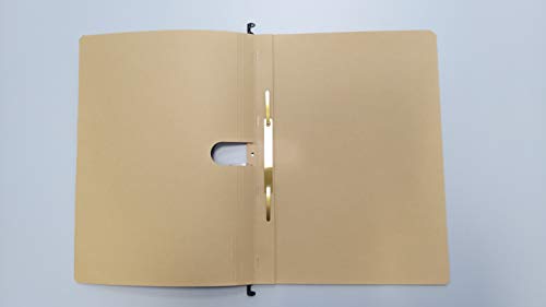 Q-Connect KF00554 Hängehefter/Hängemappen Für A4 Farbe: Braun/Natronkarton, Heftung aus 250g/qm / 25 Stück/Schwarzer Organisationsdruck/mit auswechselbaren Blanco-Schildchen/Blauer Engel