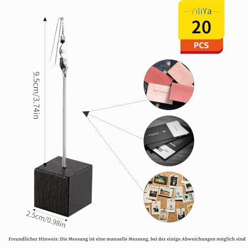 20 Stück Memo Clip Halter Ständer, Fotohalter, Memohalter Sitzkartenhalter