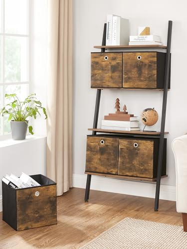 SONGMICS Aufbewahrungsbox 6er Set, Faltbox, 30 x 30 x 30 cm