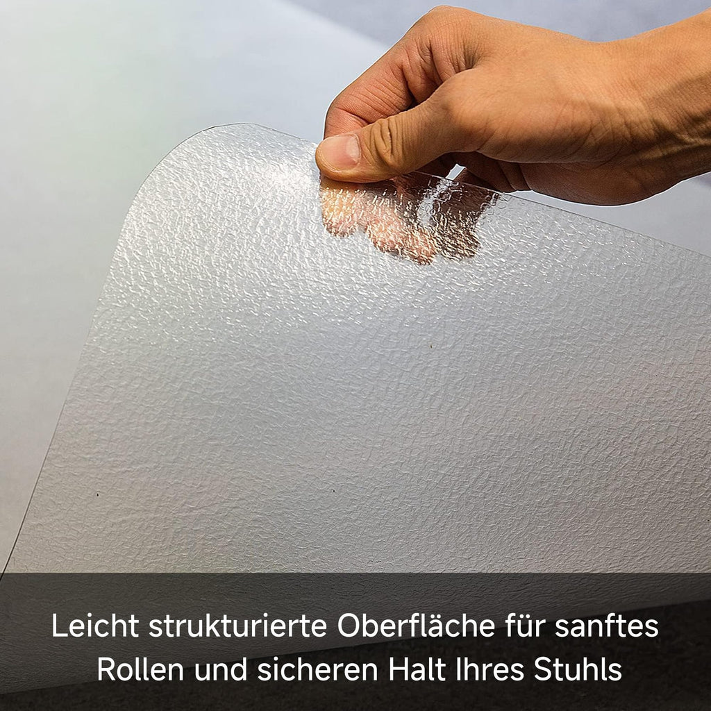 Bodenschutzmatte Bürostuhl, 75×120cm transparent Schreibtischstuhlunterlage