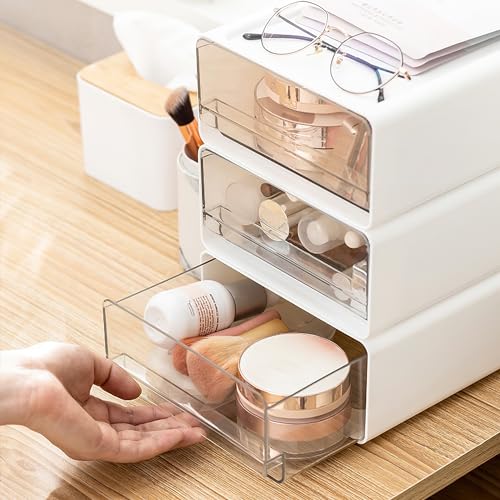 Organizer mit Schubladen Acryl 3 Stück, Schreibtisch Organizer A5