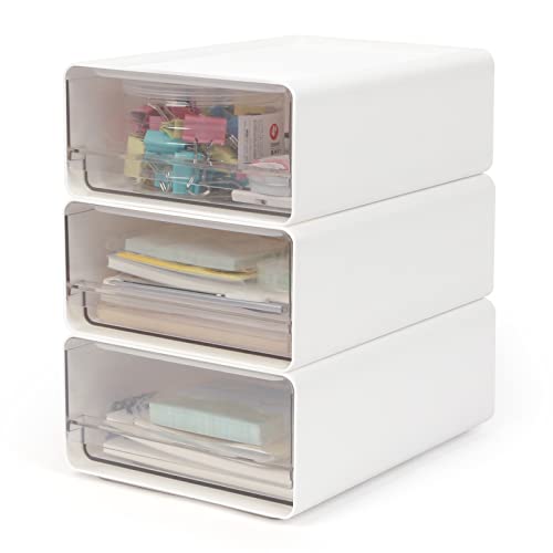 Organizer mit Schubladen Acryl 3 Stück, Schreibtisch Organizer A5