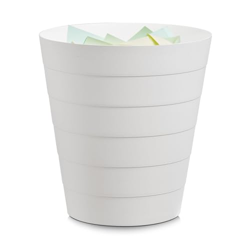Papierkorb Mülleimer 13,5 Liter Fassungsvermögen (weiß)