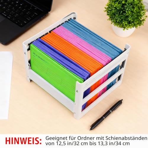 20 Stück A4 Hängeregister,Polypropylen für Hängemappen mit Tabs und Einsätzen,A4 Hängehefter,Hängeregister Mappen für Büro Schule Schreibtisch Arbeit
