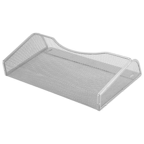 2 Stück Wandmontierter Zeitschriftenhalter, Metall Silber 34,3 x 21,3 x 10,5 cm, Zeitschriften Wandhalter mit Schraube Ausdehnungsrohre, A4 Dokumentenhalter Wand für Büro Zuhause