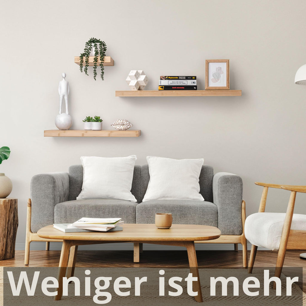 Velano Wandregal - Bücherregal - Schweberegal 79,5x23,5 Sonoma Eiche