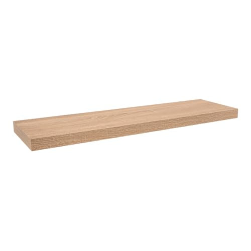 Velano Wandregal - Bücherregal - Schweberegal 79,5x23,5 Sonoma Eiche