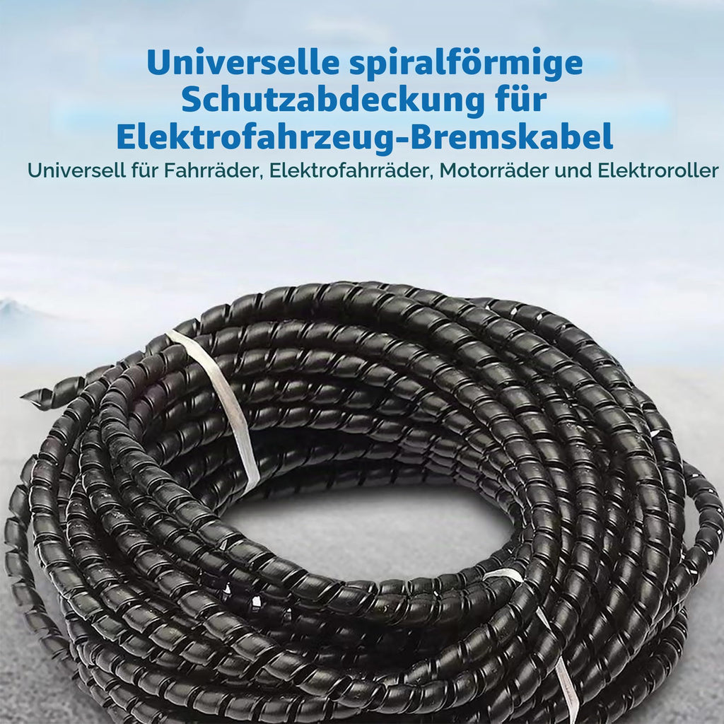 2 Stück 96cm Scooter Kabelschutz, Spiralschutz FahrradSpiral, Kabelschlauch Kabelschlauch Kabelspirale Kabelschutzschlauch Flexibler Spiralschlauch Kabelorganisation E-Scooter Zubehör (Schwarz)