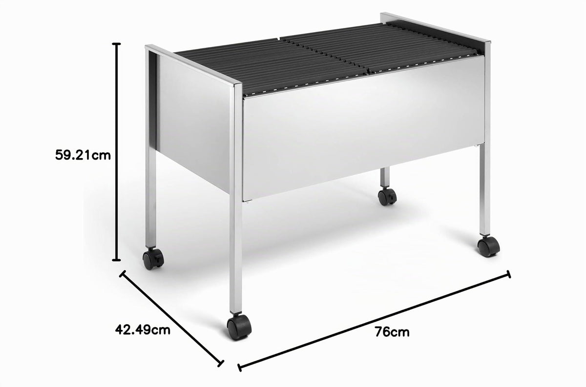 Durable Eco Hängemappenwagen 100 Duo, silber, 308223