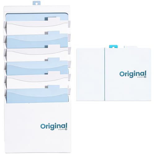 Zeitschriftenhalter Wand,A4 Wandorganizer Hängend mit 6 Hängetaschen,Magazinhalter Wand Tragbarer und Faltbarer für Schulunterlagen,Briefe,Bücher,Zeitungen und Korrespondenz (Blau)