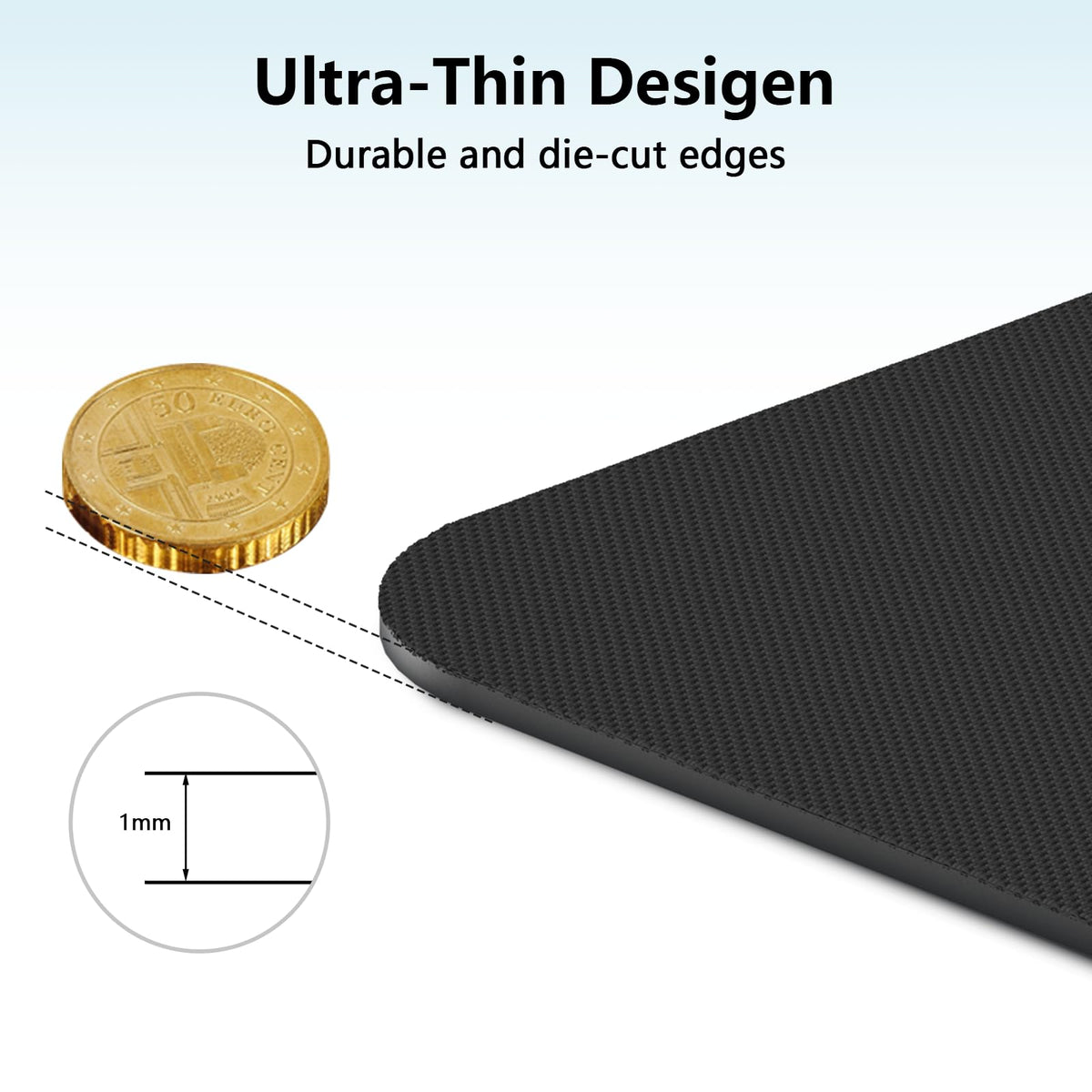 cimetech Mauspad 230 x 180 x 1 mm Gaming Mousepad für alle Maustypen