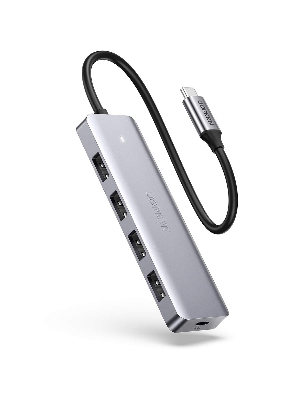 UGREEN USB C Hub mit 4 Ports USB 3.0 OTG Adapter mit Stromversorgung(15cm)