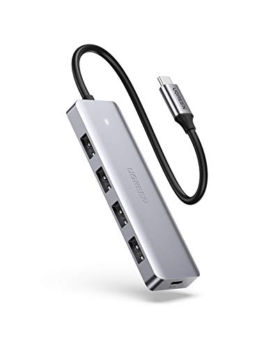 UGREEN USB C Hub mit 4 Ports USB 3.0 OTG Adapter mit Stromversorgung(15cm)